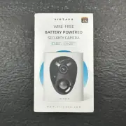 Virtavo Indoor & Outdoor Wire-Free Battery Powered Security Camera New Sealed