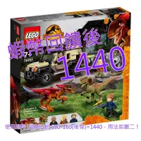 在飛比找蝦皮購物優惠-LEGO侏儸紀世界Pyroraptor&Dilophosau