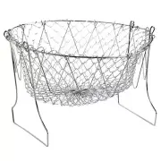 frying oil stainless steel rinsing basket Round Wire Fry Basket