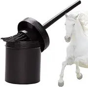 Hoof Oil Brush - Oil Horse Brush, Horse Hoof Cleaning Brush | Enhanced Performance Hoof Oil Brush with Bucket, Convenient Grooming Routine Leak Proof Hoof Oil Bottle for Horse Training