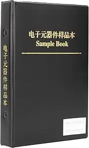 SMD Resistor Combo Sample Book, Book Shaped Clear Label Chip Resistor Assortment Kit 8500PCS for Laboratory