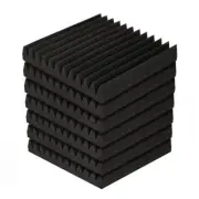 60pcs Alpha Studio Acoustic Foam Sound Absorbtion Proofing Panels Wedge