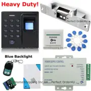 Fingerprint + RFID Card + Password Door Access Control System+Strike Lock+Remote