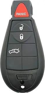 Replacement Key Fob Cover Case fit for Dodge Dart Grand Caravan Chrysler Town and Country Jeep Grand Cherokee Commander Keyless Entry Key Fob Shell
