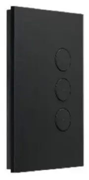 Clipsal C-BUS SATURN ZEN A-SERIES SWITCH 3-Button Flush Mounted, Black*AUS Brand
