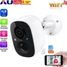 4K Wireless WIFI Security Camera Outdoor Battery Rechargeable Home IP CCTV &Card