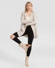 [Belle & Bloom] Kensington Wool Blend Oversized Coat - Natural