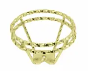 Gold Lowrider STEERING WHEEL Full Double 2-Layers TWISTED STRAIGHT Lowrider Bike