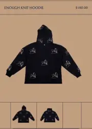Russ Santiago Clothing Line Enough Knit Hoodie Brand New Size XL (Sold Out)