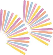 SEWACC 100Pcs Eyelash Applicator Tweezers Set Multi Functional Beauty Tool for False Eyelash Application Curling Lashes and Makeup Straight Tip Colors for Moms