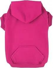 Zack & Zoey Basic Hoodie for Dogs, 20" Large, Raspberry Sorbet