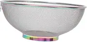 BUTIFULSIC mesh Strainer Fruit Basket Rice Colander Strainer Rice Drainer Strainer Sifter Strainer Rice Strainer Bowl Rice Washing Bowl Metal Strainer Rice Rinser Drain Basket Household