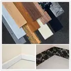 3D Self-adhesive Waist Skirting Line Stickers Baseboard Wall Sticker Home Decor