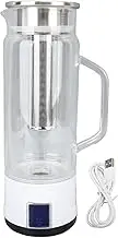 Hydrogen Water Generator Machine 1000ml Rich Hydrogen Water Pitcher with Tea Infuser 10001500ppb Touch Switch for Home Office Safe High Borosilicate Glass Stainless Steel