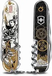 [Victorinox] 1.3703.7-X8 Sengoku Sumi-e Climber, Nobunaga Oda, Swiss Army Knife, Multi-functional Knife, Collection, Disaster Preparedness Goods, 14 Functions, Swiss Multitool with Special Paulownia
