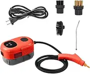 2500W High Pressure Steam Cleaner 1.1L Tank Handheld Steam Cleaner Steam Cleaning Multifunction for Kitchen Bathroom Car Red AU