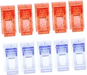 NOLITOY Nail Art Clip Tool 12pcs Nail Extension Clamps Made of Material Safe for Salon or Home Use