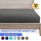 Luxury Extra Deep Fitted Sheet Ultra Soft Double/Queen/King Size Bed Sheet Cover