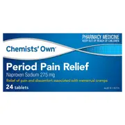 [Chemists' Own] Chemists Own Period Pain 24 Tablets
