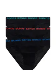 [Bonds] Bonds Men's Hipster Brief 3 Pack in White/Pandora Size: 5XL 5XL White/Pandora