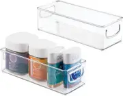 InterDesign iDesign Plastic Stackable Pantry Bin - Storage with Clear