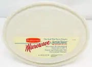 RARE Vtg 1988 Rubbermaid Servin Saver 400° Entree Plate 6.3 x 8.5" #5206 USA NOS