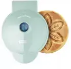 NEW Dash Electric 4” Flower Mini Waffle Maker Aqua Blue