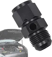znutc Oil Pressure Gauge Fitting - Oil Pressure Sensor Connector,with 1/8NPT Meter Port Hose Fittings 4/6/8/10/12AN External to Internal Thread for Auto