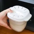 with Drain Cover Microwave Box Household Cookware Steamer Oven Rice Cooker