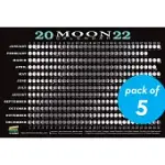 2022 MOON CALENDAR CARD (5 PACK): LUNAR PHASES, ECLIPSES, AND MORE!