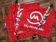 TWO Super Smash Bros. Ultimate RARE Lanyards Nintendo Switch and MyNintendo LOT
