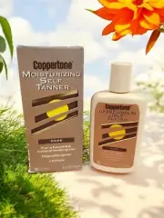 Vintage 1994 Coppertone Moisturizing, Self Tanner 4 oz Bottle Dark lotion NIB