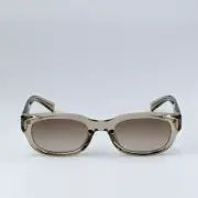 Saint Laurent Men Sunglasses Light Yellow Brown Gradient Cat Eye SL642 005 NEW