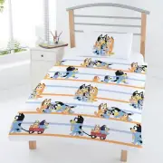 Bluey Family Toddler Duvet Cover & Pillowcase Set Junior Cotton Bedding Dogs
