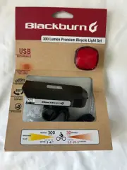 Blackburn 300 Lumen Premium Bicycle Light Set USB Rechargeable
