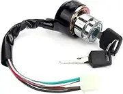 Ignition Key Switches for Suzuki Scooter ATV Dirt Bike Go Kart Car Motorcycle Ignition Switch 3 Position 6 Wire with 2 Keys Ignition Barrel Key Switch