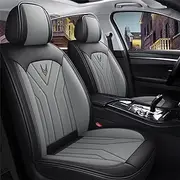DENGFU Car Seat Covers Universal Set for Renault Arkana Alpine Duster Laguna Clio Alpine Celebration Car Accessories Grey
