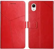 Compatible with Samsung Galaxy A23s Cover,Compatible with Samsung Galaxy A23e PU Leather Card slot Magnetic Closure Flip Kickstand Red