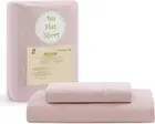 100% Organic Cotton Twin Fitted Sheets, 2-Piece Set (1 Fitted Sheet, 1 Pillowcas