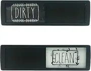 2022 Dishwasher Magnet Clean Dirty Sticker - Silver Finish Magnet with Legible Clear Text - Kitchen Used Gadgets Magnetic Stickers Seta-au