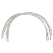 6 Pair of Stainless Steel Handmade Bra Underwire Replacement Cup E Cup silver/white