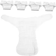 COLLBATH 5pcs Cotton Diapers Newborn Nappy Inserts Reusable Liners for Cloth Nappies Swimsuit