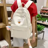 在飛比找momo購物網優惠-【MoodRiver】後背包 學生書包 雙肩包 旅行包包 女