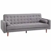 Sofia Dark Grey 3 Seater Sofa Bed