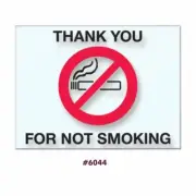 NO SMOKING STATIC CLING 100 PER PACK