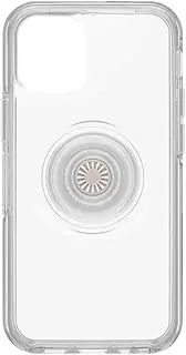 OtterBox Otter + Pop Symmetry Series Shockproof and Drop Proof Mobile Phone Protective Case for iPhone 12 Mini, Clear