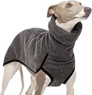 Whippet Jumper - Whippet Dog Clothes | Greyhounds Coat Fleece for Large Dog | Warm Italian Greyhounds Sweater Sweatshirt | Winter Whip Hound Stretch Turtleneck Shirt for Parties Daily Wear