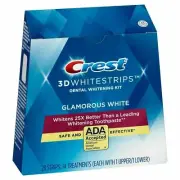 4 Strips | 2 Pouch Crest 3D White Whitestrips Teeth Whitening Treatments Strip