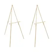 Creative Mark Thrifty Wood Tripod Display Easel - Beech Finish - 2 Pack
