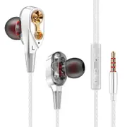 Ck8 3.5Mm Wired In Ear Headphone With Microphone White Wired Earphones